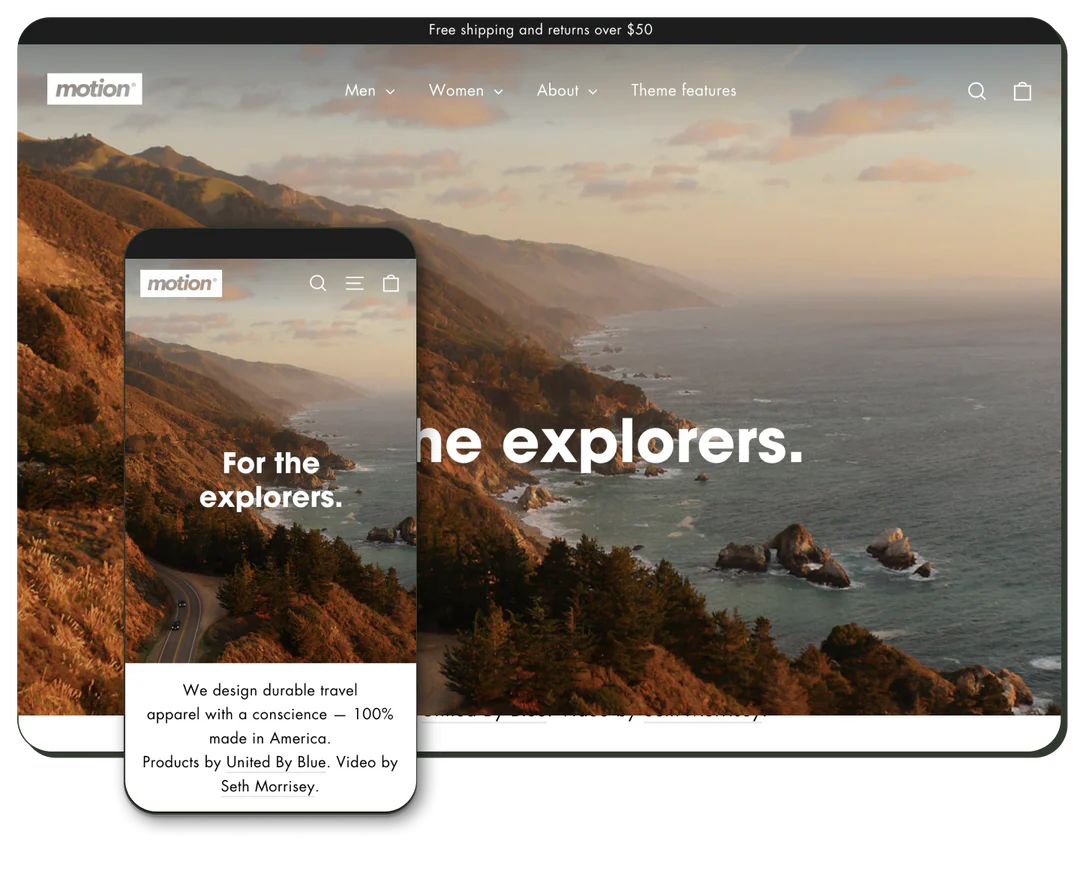 Motion  Shopify Theme Built for OS2.0