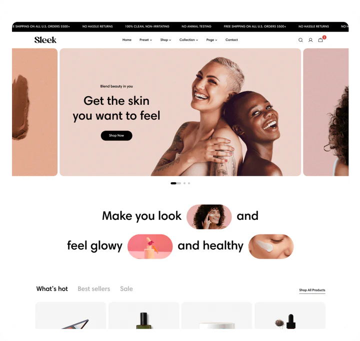 Sleek  Shopify Theme Built for OS2.0